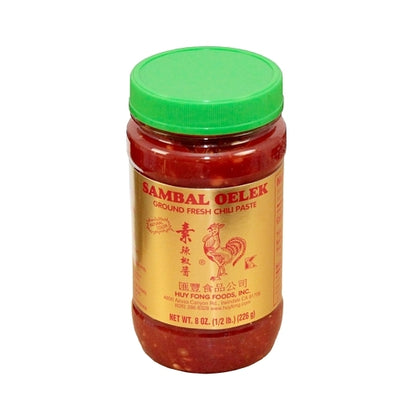 Huy Fong Sambal Oelek, 24 x 8 oz Case - Condiments & Sauces