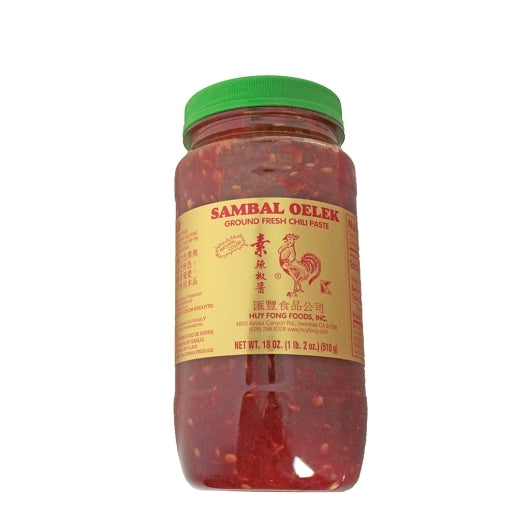 Huy Fong Sambal Oelek, 12 x 18 oz Case - Spices Seasonings