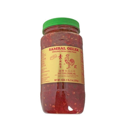 Huy Fong Sambal Oelek, 12 x 18 oz Case - Spices Seasonings