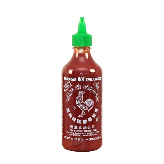 Huy Fong Chili Sriracha Bottle, 12 x 17 oz Case - Condiments & Sauces