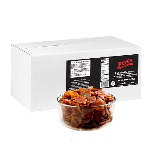 Pepe's Pork Cracklin Pellets, 1 x 20 lb Case - Meat, Poultry & Seafood