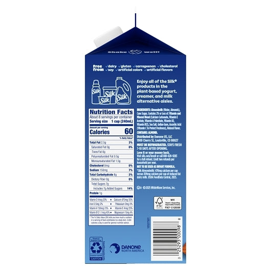 Silk Extended Shelf Life Pure Original Almond Milk, 6 x 64 fl oz Case - DOT product image 4