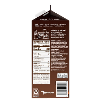 Silk Extended Shelf Life Pure Dark Chocolate Almond Milk, 6 x 64 fl oz Case - DOT product image 5