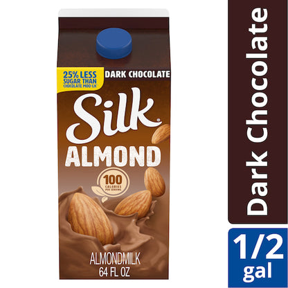 Silk Extended Shelf Life Pure Dark Chocolate Almond Milk, 6 x 64 fl oz Case - DOT product image 2