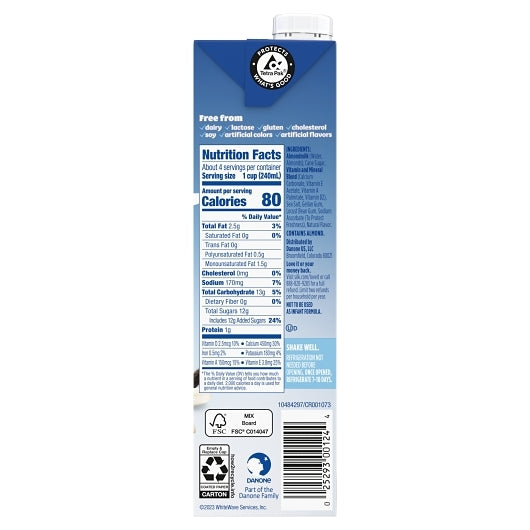 Silk Aseptic Vanilla Almond Milk, 6 x 32 fl oz Case - DOT product image 5