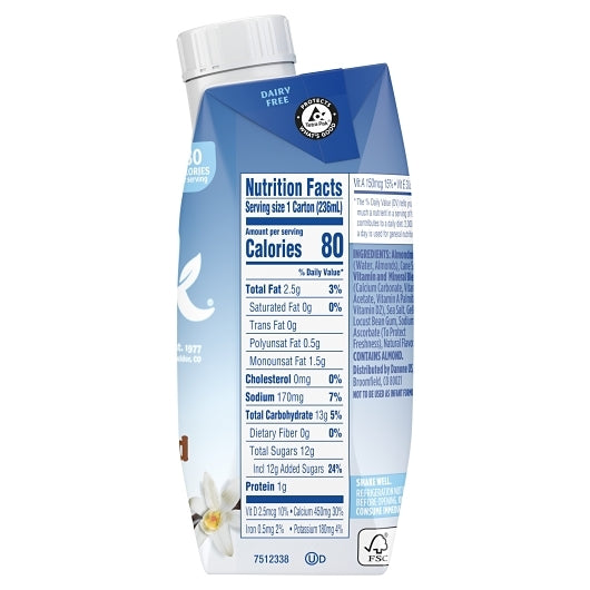 Silk Aseptic Vanilla Almond Milk, 18 x 8 fl oz Case - DOT product image 8