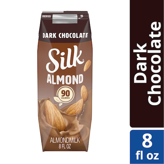 Silk Aseptic Pure Dark Chocolate Almond Milk, 18 x 8 fl oz Case - DOT product image 3