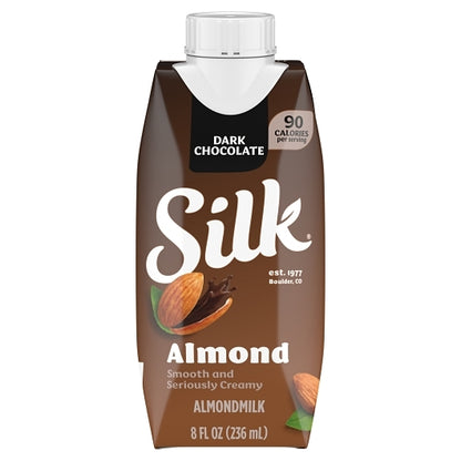 Silk Aseptic Pure Dark Chocolate Almond Milk, 18 x 8 fl oz Case - Candy & Confections