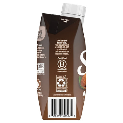 Silk Aseptic Pure Dark Chocolate Almond Milk, 18 x 8 fl oz Case - DOT product image 4