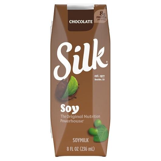 Silk Aseptic Chocolate Soy Milk, 18 x 8 fl oz Case - DOT product image 2