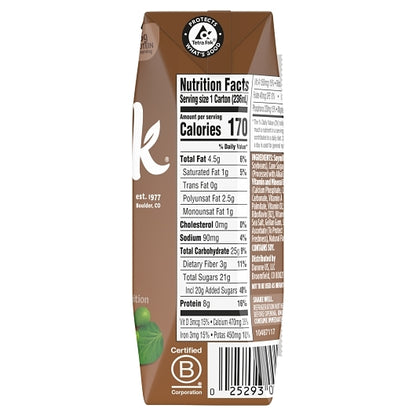 Silk Aseptic Chocolate Soy Milk, 18 x 8 fl oz Case - DOT product image 6