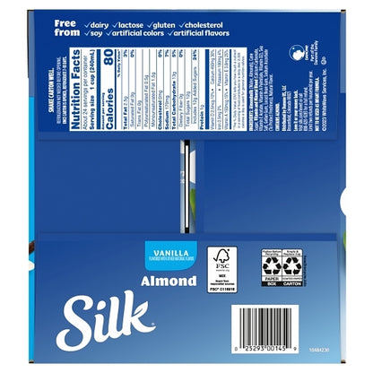 Silk Aseptic Vanilla Almond Milk, 6 x 32 fl oz Case - DOT product image 4