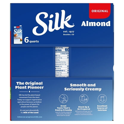 Silk Aseptic Original Pure Almond Milk, 6 x 32 fl oz Case - DOT product image 8