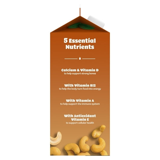 Silk Extended Shelf Life Unsweetened Cashew Milk, 6 x 64 fl oz Case - DOT product image 2