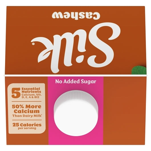 Silk Extended Shelf Life Unsweetened Cashew Milk, 6 x 64 fl oz Case - DOT product image 4