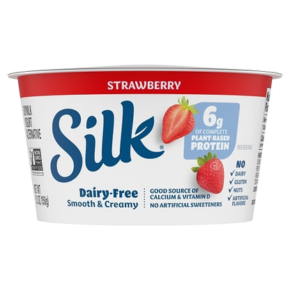 Silk Cultured Strawberry Soy Yogurt, 8 x 5.3 oz Case - DOT product image 2