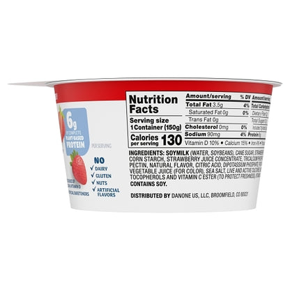 Silk Cultured Strawberry Soy Yogurt, 8 x 5.3 oz Case - DOT product image 4