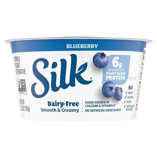 Silk Cultured Soy Blueberry Yogurt, 8 x 5.3 oz Case - DOT product image 3