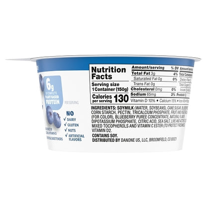 Silk Cultured Soy Blueberry Yogurt, 8 x 5.3 oz Case - DOT product image 6