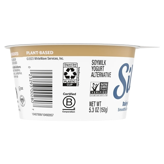 Silk Cultured Soy Vanilla Yogurt, 8 x 5.3 oz Case - DOT product image 2