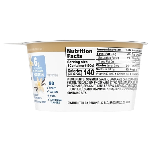 Silk Cultured Soy Vanilla Yogurt, 8 x 5.3 oz Case - DOT product image 3