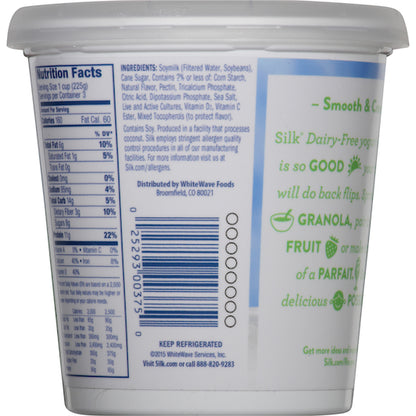 Silk Dairy-Free Soy Alternative Simply Plain Yogurt, 6 x 24 oz Case - DOT product image 7