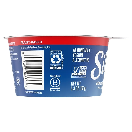 Silk Strawberry Cultured Almond Yogurt, 8 x 5.3 oz Case - DOT product image 2