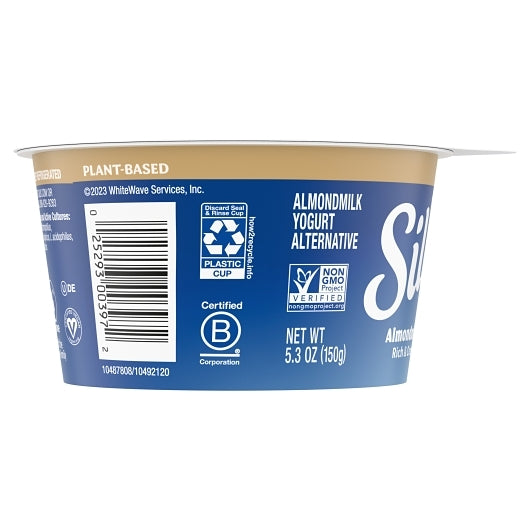 Silk Almond Vanilla Yogurt, 8 x 5.3 oz Case - DOT product image 2