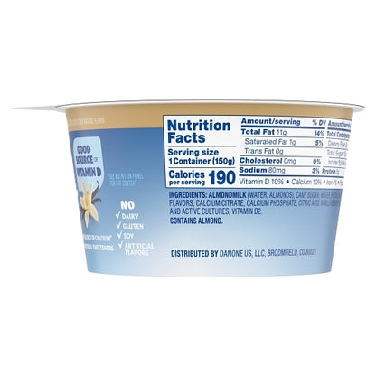 Silk Almond Vanilla Yogurt, 8 x 5.3 oz Case - DOT product image 3