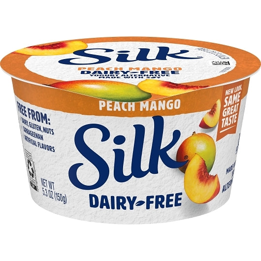 Silk Cultured Peach Mango Soy Yogurt, 8 x 5.3 oz Case - DOT product image 5