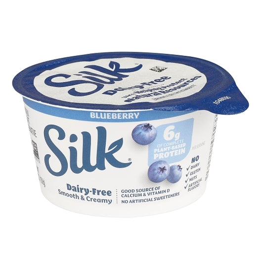 Silk Cultured Soy Blueberry Yogurt, 8 x 5.3 oz Case - Cheese & Dairy