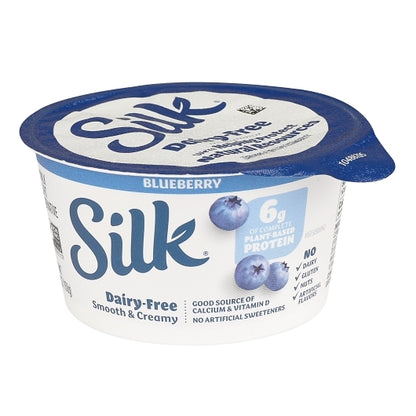 Silk Cultured Soy Blueberry Yogurt, 8 x 5.3 oz Case - Cheese & Dairy