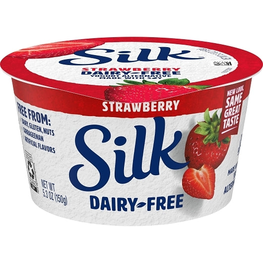 Silk Cultured Strawberry Soy Yogurt, 8 x 5.3 oz Case - DOT product image 6