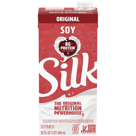 Silk Plain Soymilk, 12 x 32 fl oz Case - DOT product image 7