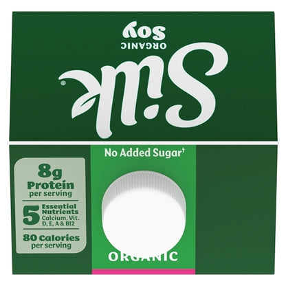 Silk Organic Unsweetened Soy Milk, 6 x 64 fl oz Case - DOT product image 4