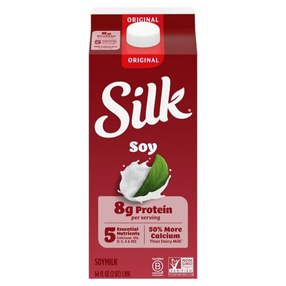 Silk Original Soymilk, 6 x 64 fl oz Case - Beverages