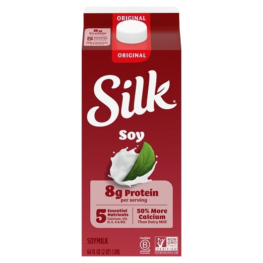 Silk Original Soymilk, 6 x 64 fl oz Case - Beverages
