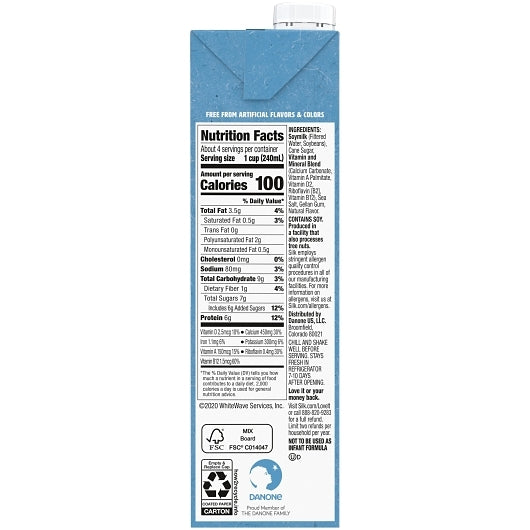 Silk Aseptic Vanilla Soymilk, 12 x 32 fl oz Case - DOT product image 7