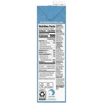 Silk Aseptic Vanilla Soymilk, 12 x 32 fl oz Case - DOT product image 7