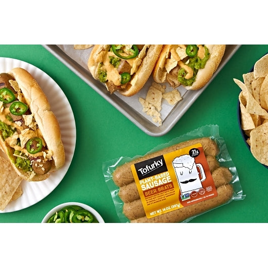 Tofurky Beer Brats, 5 x 13 oz Case - Frozen Meat & Seafood