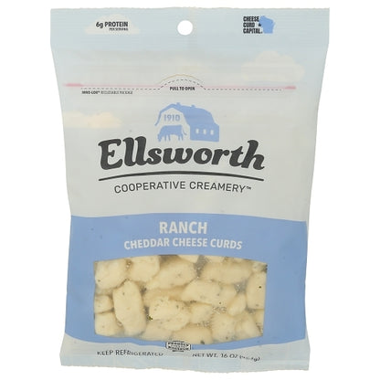 Ellsworth Ranch White Cheddar Cheese Curd, 8 x 16 oz Case - Cheese & Dairy