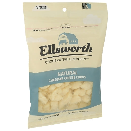 Ellsworth Creamery Ref WHITE CHEDDAR CHEESE CURD, 8 x 16 oz Case - DOT product image 3