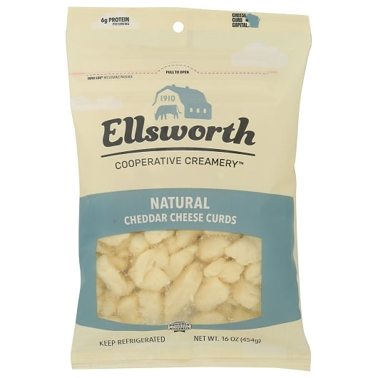 Ellsworth Creamery Ref WHITE CHEDDAR CHEESE CURD, 8 x 16 oz Case - DOT product image 2