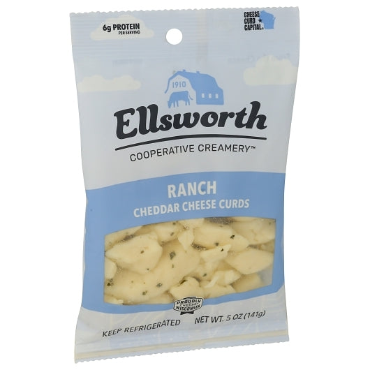 ELLSWORTH Cheese Curd Natural Ranch Seasoning White Cheddar Cheese Curds, 12 x 5 oz Case - DOT product image 4
