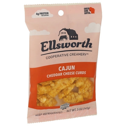 ELLSWORTH Cheese Curd Natural White Cheddar Cheese with Cajun Seasoning, 12 x 5 oz Case - DOT product image 3