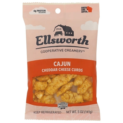 ELLSWORTH Cheese Curd Natural White Cheddar Cheese with Cajun Seasoning, 12 x 5 oz Case - DOT product image 2