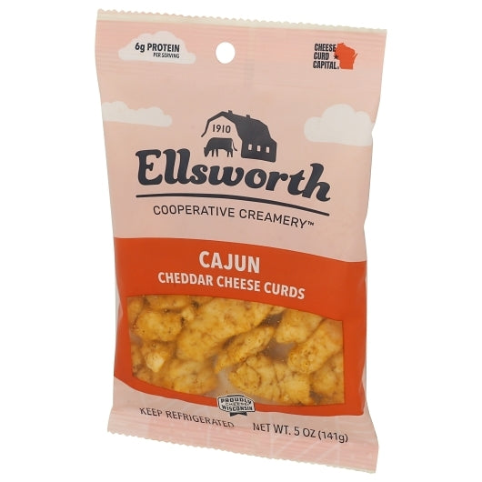 ELLSWORTH Cheese Curd Natural White Cheddar Cheese with Cajun Seasoning, 12 x 5 oz Case - DOT product image 4