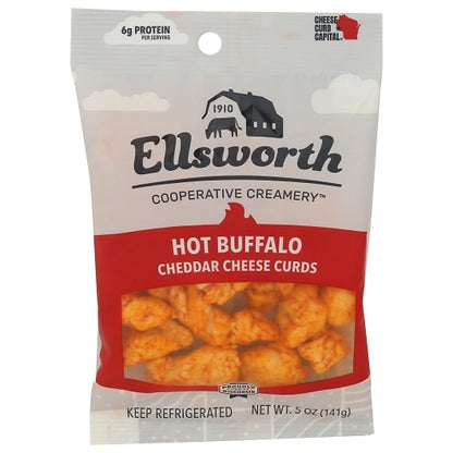 Ellsworth Hot Buffalo Cheese Curds, 12 x 5 oz Case - Cheese & Dairy