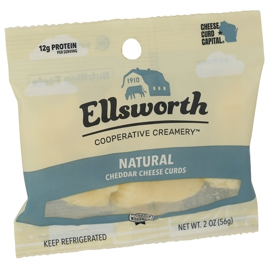 Ellsworth Natural White Cheddar Cheese Curds, 24 x 2 oz Case - DOT product image 3