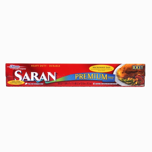 Saran Premium Wrap, 12 x 100 SF Case - Food Wrap Bags
